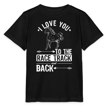 conception de chevaux de course - T-shirt bio MINI CREATOR Stanley/Stella Enfant - noir - Devant - Mikhail (115cm)