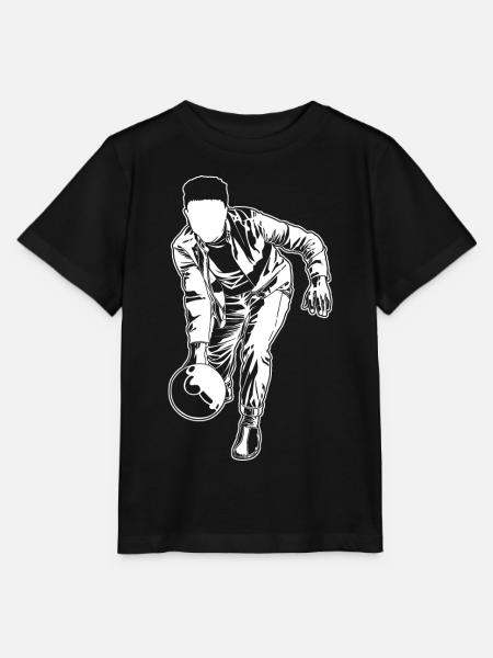Bowling Zeichnung - Stanley/Stella Kinder T-Shirt MINI CREATOR  - Schwarz