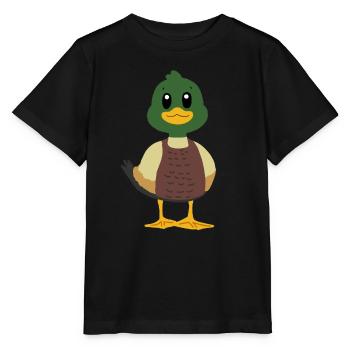 Ente Stockente - Stanley/Stella Kinder T-Shirt MINI CREATOR  - Schwarz - Vorne - Mikhail (115cm)