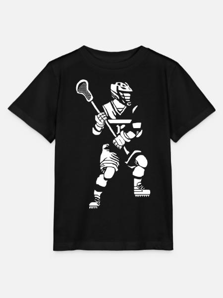 Lacrossespieler Pixel Art - Stanley/Stella Kinder T-Shirt MINI CREATOR  - Schwarz