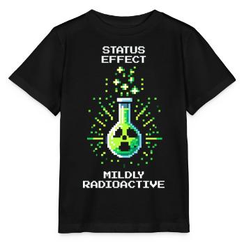 Statuseffekt: leicht radioaktiv | Chemie - Stanley/Stella Kinder T-Shirt MINI CREATOR  - Schwarz - Vorne - Mikhail (115cm)