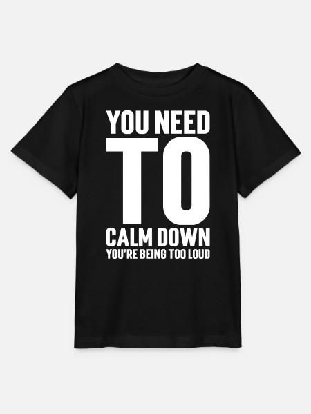 Motivierende Botschaft der Gelassenheit - Stanley/Stella Kinder T-Shirt MINI CREATOR - Schwarz
