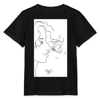 Baiser Papillon - T-shirt bio MINI CREATOR Stanley/Stella Enfant - noir - Devant - Mikhail (115cm)