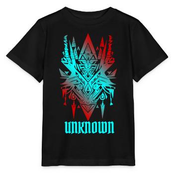 UNKNOWN Cyber Sigilism Tattoo - Y2K Futurist Triba - Stanley/Stella MINI CREATOR Kids’ T-Shirt - black - Front - Mikhail (115cm)