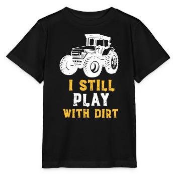 Traktor & Dreck - Stanley/Stella Kinder T-Shirt MINI CREATOR  - Schwarz - Vorne - Mikhail (115cm)