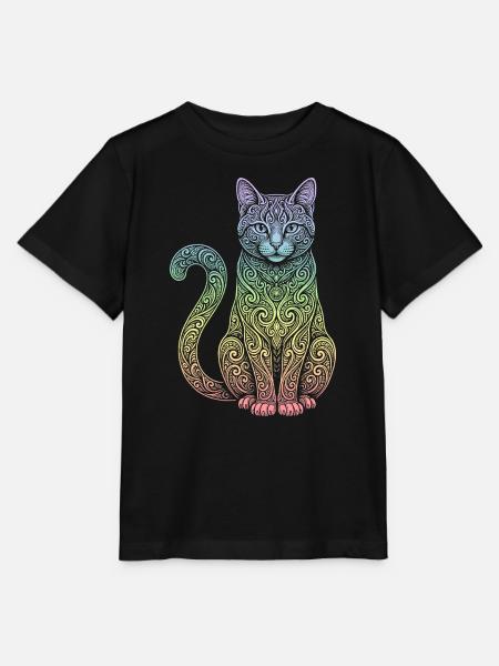 Hauskatze - Stanley/Stella Kinder T-Shirt MINI CREATOR - Schwarz