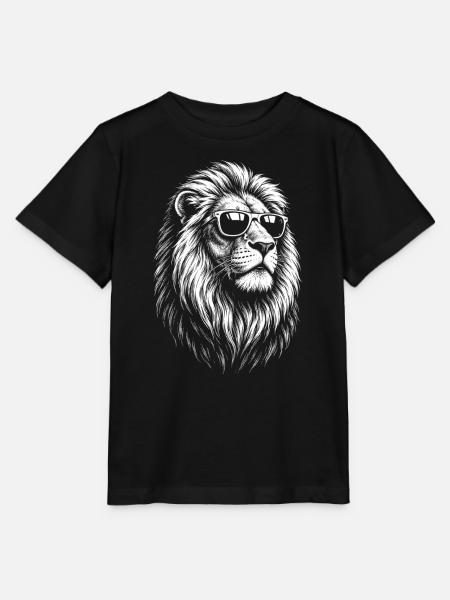 Löwe mit Sonnenbrille - Stanley/Stella Kinder T-Shirt MINI CREATOR - Schwarz