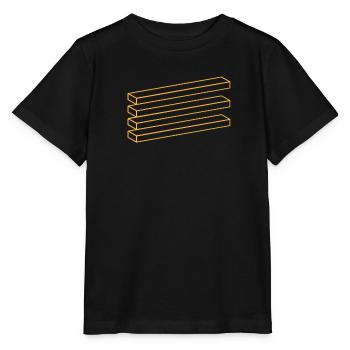 Optical illusion geometry boards - Stanley/Stella MINI CREATOR Kids’ T-Shirt - black - Front - Mikhail (115cm)