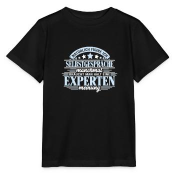 Selbstgespräche führen Kompetente Beratung - Stanley/Stella Kinder T-Shirt MINI CREATOR  - Schwarz - Vorne - Mikhail (115cm)