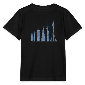 die 7 größten Gebäude der Welt - Stanley/Stella Kinder T-Shirt MINI CREATOR  - Schwarz - Vorne - Mikhail (115cm)
