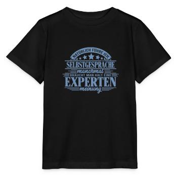 Selbstgespräche führen Kompetente Beratung - Stanley/Stella Kinder T-Shirt MINI CREATOR  - Schwarz - Vorne - Mikhail (115cm)