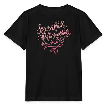 Prinzessin - Stanley/Stella Kinder T-Shirt MINI CREATOR  - Schwarz - Vorne - Mikhail (115cm)
