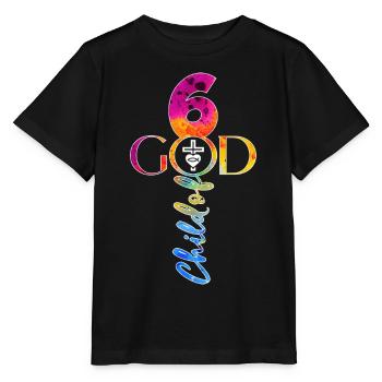 ÉGLISE CHRÉTIENS 6 ANS JÉSUS 6E ANNIVERSAIRE - T-shirt bio MINI CREATOR Stanley/Stella Enfant - noir - Devant - Mikhail (115cm)
