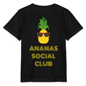 ANANAS SOCIAL CLUB plage vacances à la mer été - T-shirt bio MINI CREATOR Stanley/Stella Enfant - noir - Devant - Mikhail (115cm)