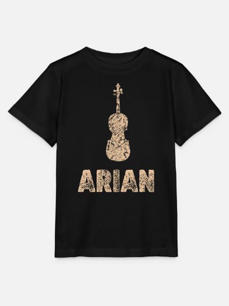 Vorname Arian - Stanley/Stella Kinder T-Shirt MINI CREATOR - Schwarz