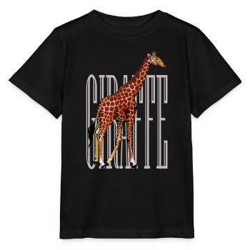 giraffe - Stanley/Stella MINI CREATOR Kids’ T-Shirt - black - Front - Mikhail (115cm)