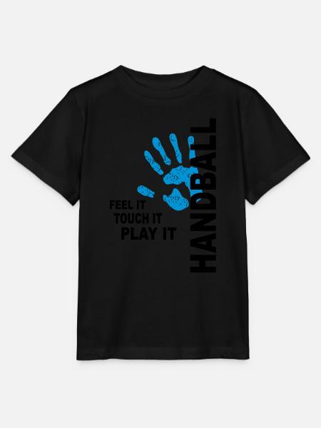 Handball - Feel it, touch it, play it - Stanley/Stella Kinder T-Shirt MINI CREATOR - Schwarz