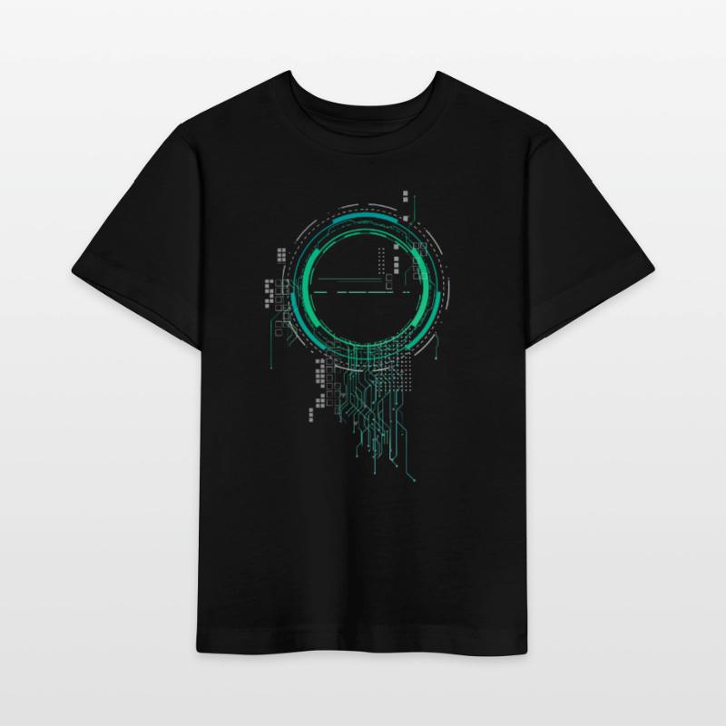 cpu pc platine raumschiff code nerd pc pixel coder Stanley/Stella Kinder T-Shirt MINI CREATOR 
