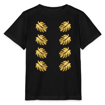 Atypische Streetwear - Blattgold - Stanley/Stella Kinder T-Shirt MINI CREATOR  - Schwarz - Vorne - Mikhail (115cm)