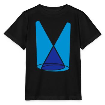 2 Scheinwerfer Lichtkegel Bühne - Stanley/Stella Kinder T-Shirt MINI CREATOR  - Schwarz - Vorne - Mikhail (115cm)