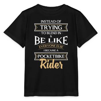 Moto Cross Motocycliste Fils - T-shirt bio MINI CREATOR Stanley/Stella Enfant - noir - Devant - Mikhail (115cm)