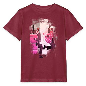 Musique rétro heavy metal Hard Rock Punk vinyle pop - T-shirt bio MINI CREATOR Stanley/Stella Enfant - bordeaux - Devant - Kain (125cm)