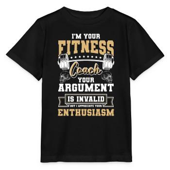 Fitnesstrainer Muskeln Bankdrücken Ausbildung - Stanley/Stella Kinder T-Shirt MINI CREATOR  - Schwarz - Vorne - Mikhail (115cm)