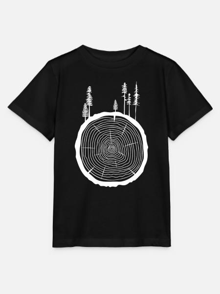 Baumstumpf - Stanley/Stella Kinder T-Shirt MINI CREATOR  - Schwarz