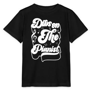 Musiker Klavierspieler Melodie - Stanley/Stella Kinder T-Shirt MINI CREATOR  - Schwarz - Vorne - Mikhail (115cm)