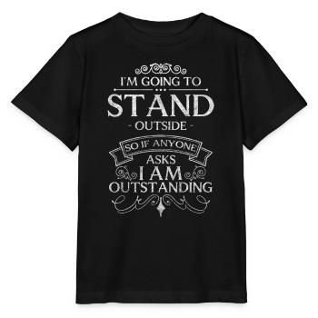 Partenaire idiot d’autodérision - T-shirt bio MINI CREATOR Stanley/Stella Enfant - noir - Devant - Mikhail (115cm)