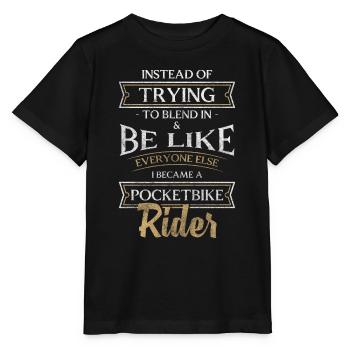 Piste de moto Piste Fils - T-shirt bio MINI CREATOR Stanley/Stella Enfant - noir - Devant - Mikhail (115cm)