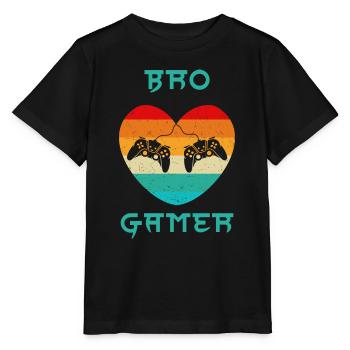 BRO JOUEUR - T-shirt bio MINI CREATOR Stanley/Stella Enfant - noir - Devant - Mikhail (115cm)