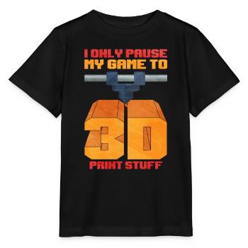 3D Printing - Stanley/Stella MINI CREATOR Kids’ T-Shirt - black - Front - Mikhail (115cm)