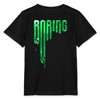 LANGWEILIG - Stanley/Stella Kinder T-Shirt MINI CREATOR  - Schwarz - Vorne - Mikhail (115cm)