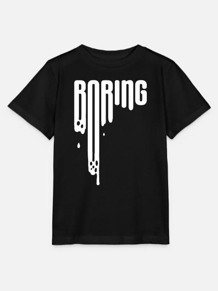 LANGWEILIG - Stanley/Stella Kinder T-Shirt MINI CREATOR  - Schwarz