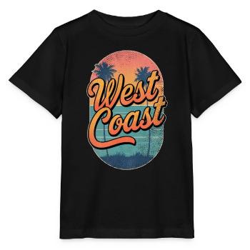 West Coast - USA, Surfing & Travel - Stanley/Stella MINI CREATOR Kids’ T-Shirt - black - Front - Mikhail (115cm)