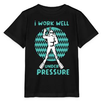 Swimmers Swimming 50 meters track Breaststroke - Stanley/Stella MINI CREATOR Kids’ T-Shirt - black - Front - Mikhail (115cm)