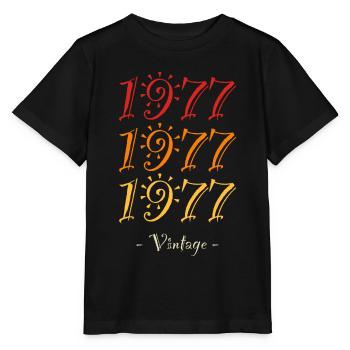 Jahrgang 1977 - Stanley/Stella Kinder T-Shirt MINI CREATOR  - Schwarz - Vorne - Mikhail (115cm)