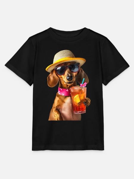 Dackel - Stanley/Stella Kinder T-Shirt MINI CREATOR - Schwarz