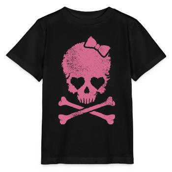 Skull Girl - Pirate Girl - T-shirt bio MINI CREATOR Stanley/Stella Enfant - noir - Devant - Mikhail (115cm)