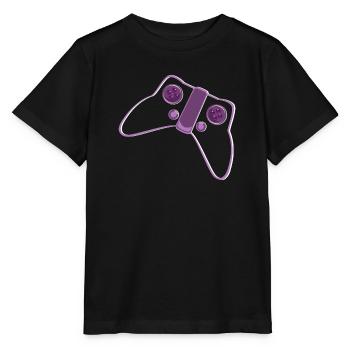 Kontroller Pink Lila - Stanley/Stella Kinder T-Shirt MINI CREATOR  - Schwarz - Vorne - Mikhail (115cm)