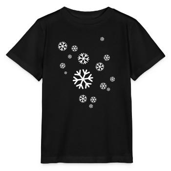 Schnee - Stanley/Stella Kinder T-Shirt MINI CREATOR  - Schwarz - Vorne - Mikhail (115cm)