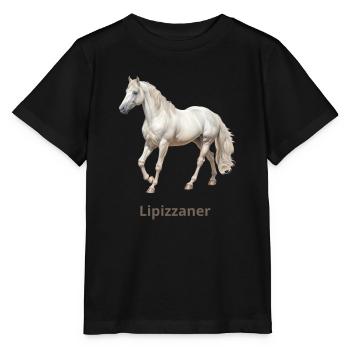 Lipizzaner - T-shirt bio MINI CREATOR Stanley/Stella Enfant - noir - Devant - Mikhail (115cm)