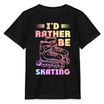 patinage - T-shirt bio MINI CREATOR Stanley/Stella Enfant - noir - Devant - Mikhail (115cm)