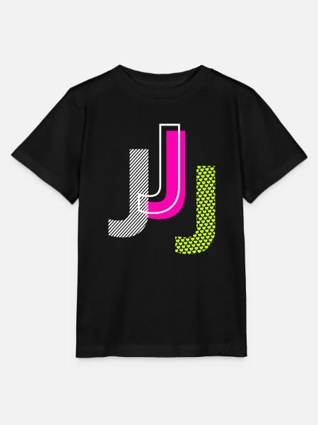 J Buchstabe - Stanley/Stella Kinder T-Shirt MINI CREATOR  - Schwarz