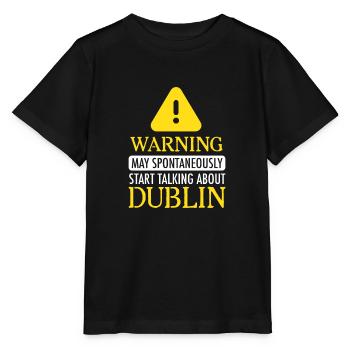 WARNING!: Dublin - Stanley/Stella Kinder T-Shirt MINI CREATOR  - Schwarz - Vorne - Mikhail (115cm)