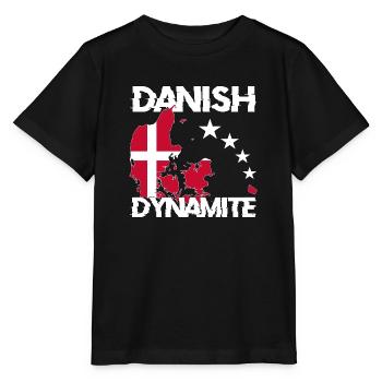 Dänemark Flagge danish dynamite Geschenk - Stanley/Stella Kinder T-Shirt MINI CREATOR  - Schwarz - Vorne - Mikhail (115cm)
