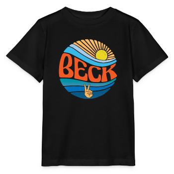 Beck Shirt Vintage Sunset Beck Groovy Tie Dye - Stanley/Stella Kinder T-Shirt MINI CREATOR  - Schwarz - Vorne - Mikhail (115cm)