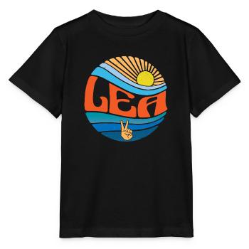 Lea Shirt Vintage Sunset Lea Groovy Tie Dye - Stanley/Stella Kinder T-Shirt MINI CREATOR  - Schwarz - Vorne - Mikhail (115cm)
