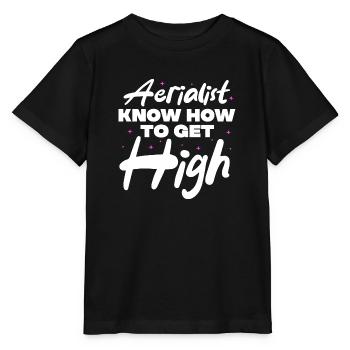 Les acrobates savent comment se défoncer - T-shirt bio MINI CREATOR Stanley/Stella Enfant - noir - Devant - Mikhail (115cm)